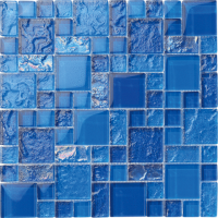 ALTTOGLASS   Pool Tile Bahama Bimini Square Blend