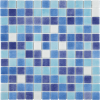 ALTTOGLASS   Pool Tile Fog Blend Jaen Glossy 1x1