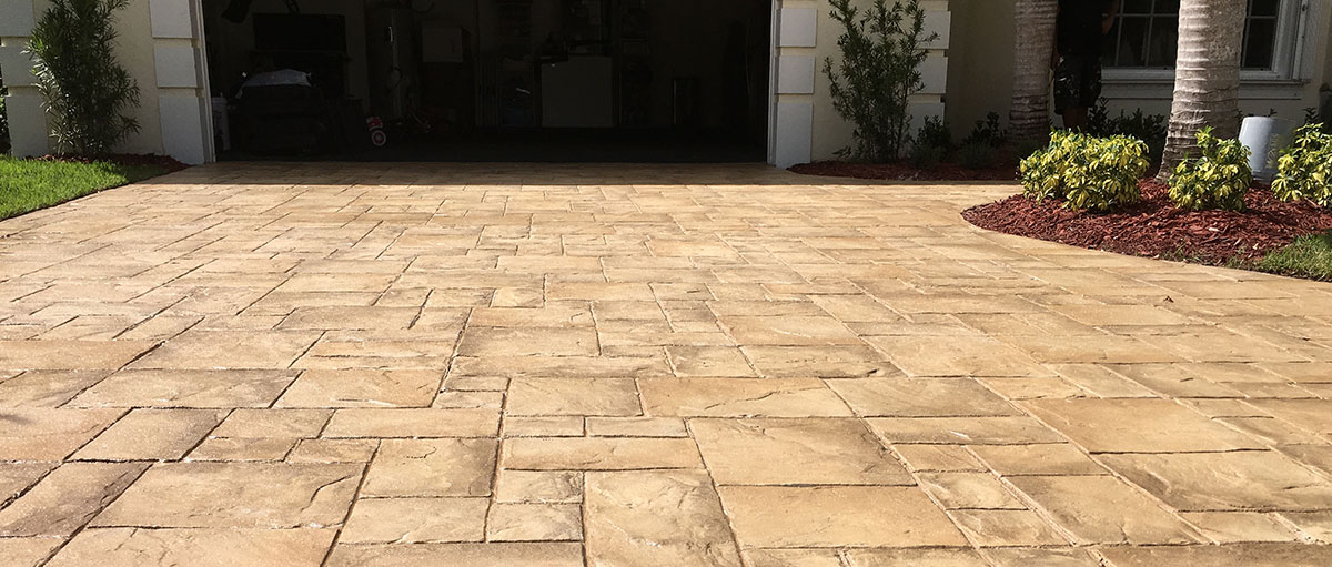 Stamped Concrete Driveway